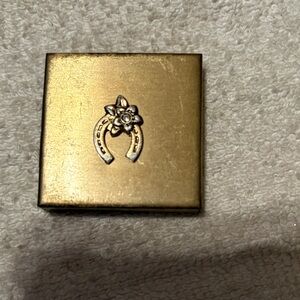 Gold Box with Horseshoe and Flower Design with pictures